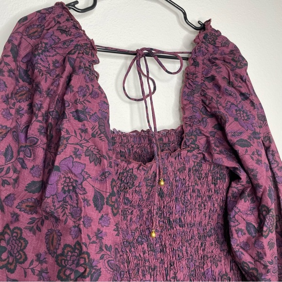 Free People Smock it to Me Long Sleeve Mini Dress - Picture 4 of 6